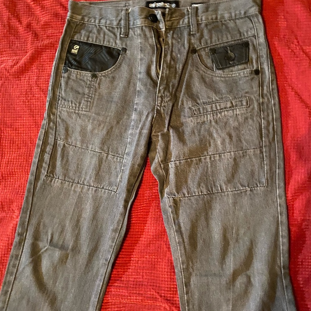 Ecko Unlimited Charcoal Straight Fit Jeans